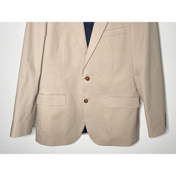 NWT J. Crew Thompson Slim Fit Knit Blazer Heather Light Khaki Men's Size 42L - Picture 6 of 11